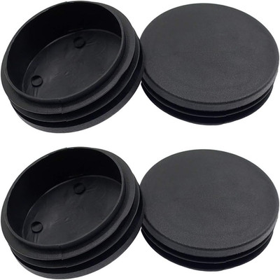 4PCS 76Mm (3 Inch) round Plastic Plug, round Black Plastic End Cap, Pipe Tubing