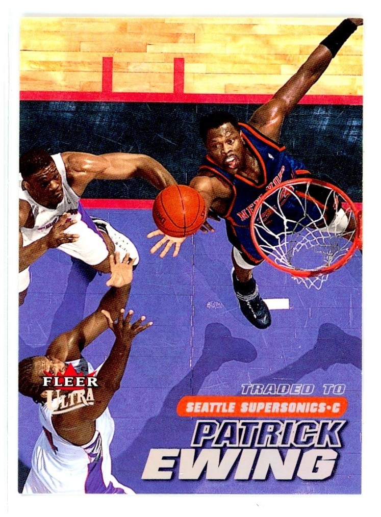 2000-01 Fleer Ultra Patrick Ewing #192 New York Knicks NBA HOF Basketball