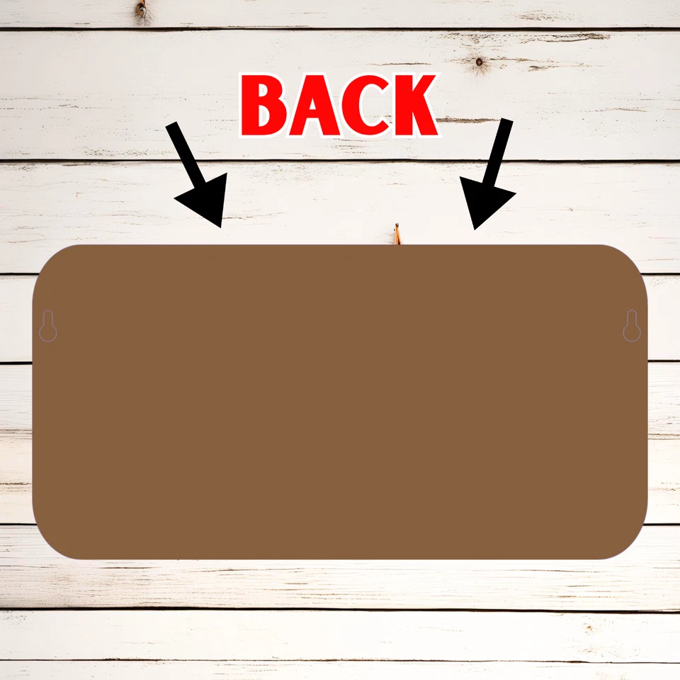 Keys Hang Here Rustic Key Wall Rack Holder Organizer 10"x5 Sublimated Wood Board - Image 2 of 2