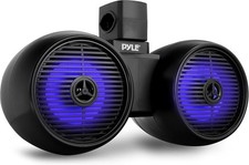 Pyle Dual Bluetooth Off-Road Speakers 6.5" 200W Waterproof LED ATV Boat