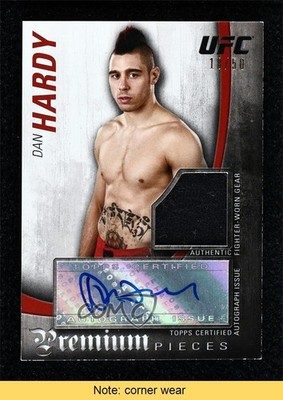 2010 Topps UFC Knockout Premium Pieces Relics 18/50 Dan Hardy Auto READ i9i