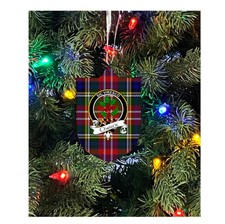 Christie Family Crest Christmas Ornament - Single Sided Metal Christmas Ornament