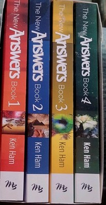 VOLUME SET The New Answers Book KEN HAM BOOK 1,2,3 &4 SOFT COVER Creation/Evolu