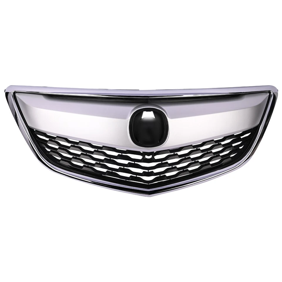 Front Bumper Grill For 2014 2015 2016 Acura MDX  Chrome Grille W/Moulding Trim Foto 2 de 4