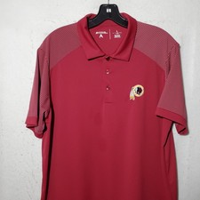 Washington Redskins Shirt Mens Large Red NFL Football Polo Antigua Embroidered