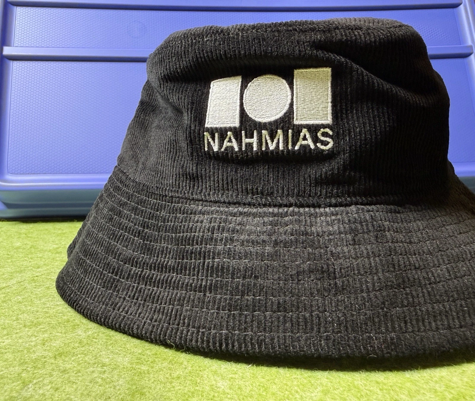 Men's Nahmias Corduroy Bucket Hat Embroidered 100% Cotton