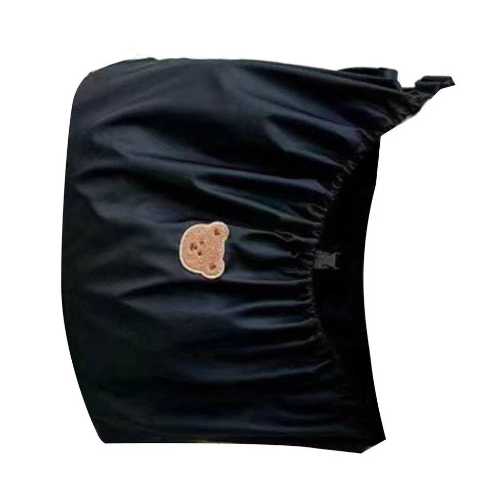 (Noir) Sac De Poussette Pour Bébé Style Minimaliste Fibre De Polyester élastique - Photo 4/4