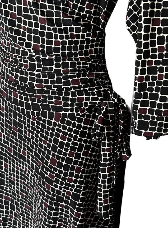 Vestido Ralph Lauren Chaps Corbata Lateral Manga 3/4 Carrera Para Mujer XL USADO EN EXCELENTE ESTADO  Foto 3 de 4