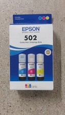 Expired 3/22 Epson 502 EcoTank Ink Color Combo Pack Genuine.
