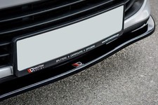 Maxton Design Frontlippe V.1 passend für Renault Clio Mk4 schwarz Hochglanz