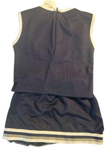 Blue and White Cheerleader Matching Set with Logo (6) - Picture 4 of 5