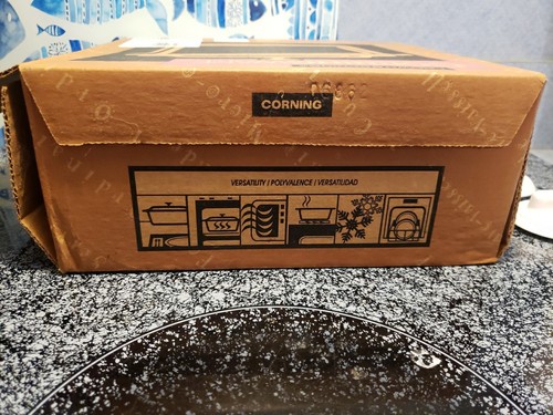 Vintage Corningware Blue Cornflower 1 Quart Casserole A1 B1 USA New In Box - Picture 4 of 12