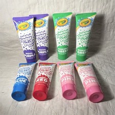 Crayola Bathtub Finger Paint Soap Body Wash Scented 8 Tubes 3 fl oz Multicolor