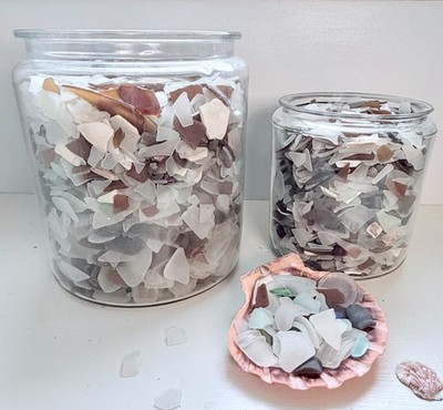 Chesapeake Bay Sea Glass 80 Pcs Lot Of Mixed Sizes And Colors Real Surf Tumbled