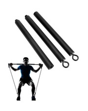 QWORK  Resistance Band Bar Pilates Bar Home Gym Fitness Workout Bar for Str