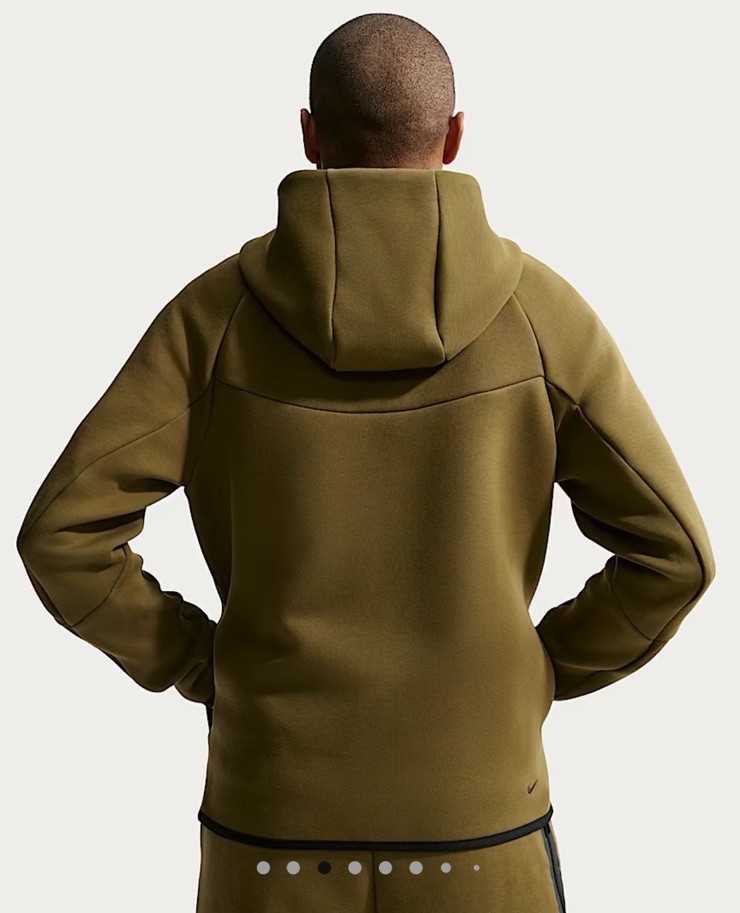 Nike Tech Fleece Windrunner Full-Zip Hoodie Olive Green HV0949-368