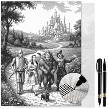 Dot Painting Kit  Wizard of Oz 13x17 Canvas with Dual Tip Marker
