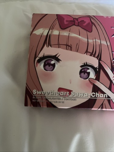 RUDE Cosmetics Anime Blush/Highlighter/Contour Palette Sweetheart Sawa-Chan - Picture 3 of 4