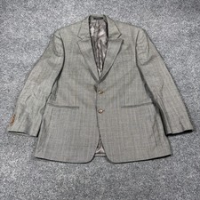 Lauren Ralph Lauren Blazer Mens 42R Gray Check Wool Tweed Two Button Sport Coat