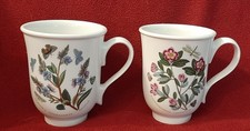 Vtg 2 Portmeirion Botanic Garden Beaker Mugs Speedwell Rhodo 4.5 Britain Vtg 2 Portmeirion Botanic Garden Beaker Mugs Speedwell Rhodo 4.5 Britain