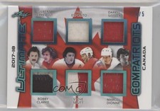 2017 Leaf Ultimate Blue Spectrum Foil 2/5 Gilbert Perreault Bobby Clarke HOF k4s