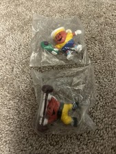 1990's Kool-Aid Man Promo PVC Figure Set of 2 - Weightlifter  Tennis - RARE 