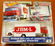 NISSAN SKYLINE HT 2000GT-X SAKURA SPRINTER HOT WHEELS 2019 Team Transport Set