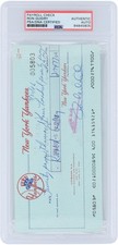 Ron Guidry New York Yankees Autographed Check from July 31, 1986 PSA 84845805