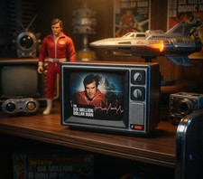 The Six Million Dollar Man Retro TV Display 7...