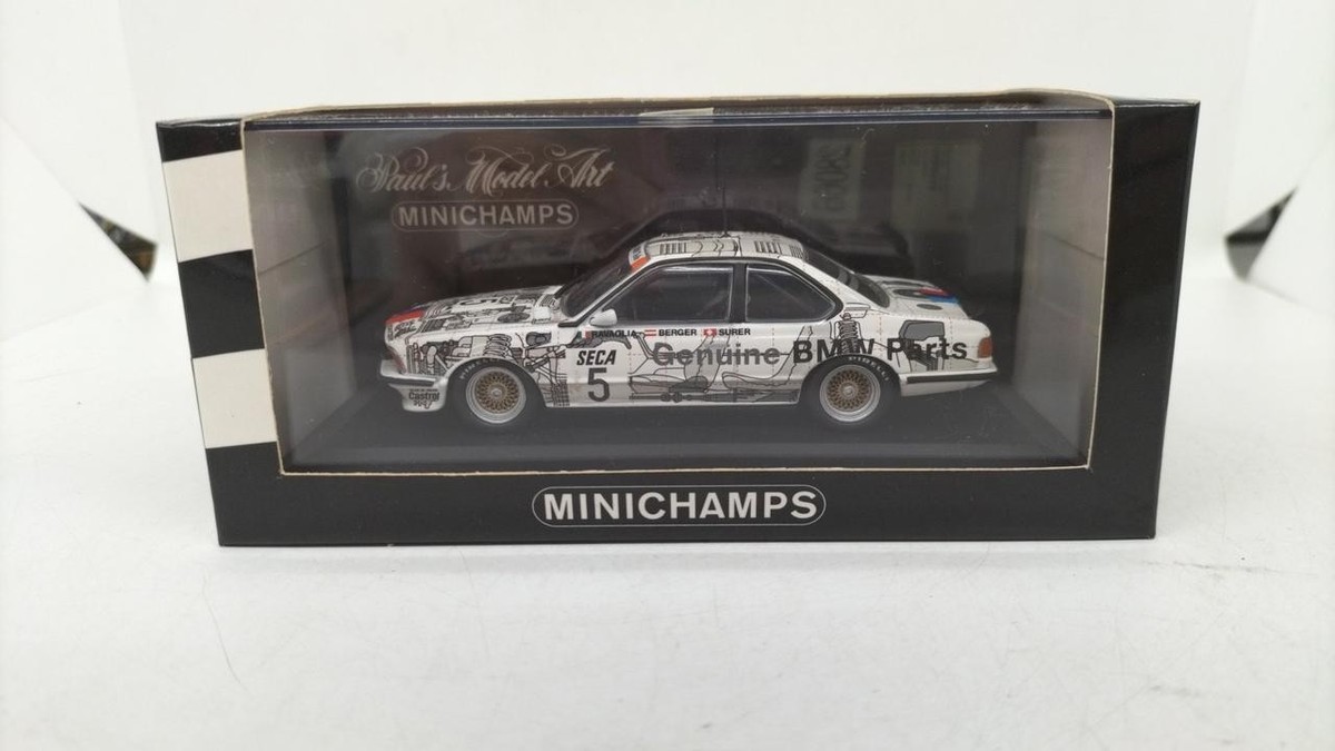 ミニカー 1/43 BMW 635CSi SPA1984 Mini Car】MINICHAMPS 1/43 SPA 1984 BMW 635 CSI Used good