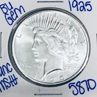 1925 BU UNCIRCULATED SILVER PEACE DOLLAR AUTHENTIC U.S. MINT FREE SHIPPING 5870