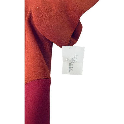 Maggy London Petites Sheath Dress Women Size 8 Red Black Colorblock Short Sleeve - Picture 4 of 7