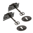 4 pcs Home Furniture Lock Accessories Vintage Style Box Lock Cabinet Locks