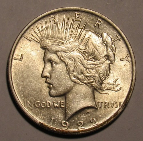 1922 P Peace Dollar AU/BU