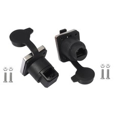 RJ45 Panel Mount Connector Cat6 Ethernet Pass Through Cable Coupler Female