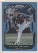 2021 Panini Prizm Carolina Blue Prizm Daulton Jefferies #95 2l4