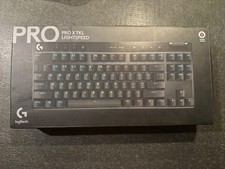 Logitech G PRO X TKL Wireless Gaming Keyboard - Black, US English Linear...
