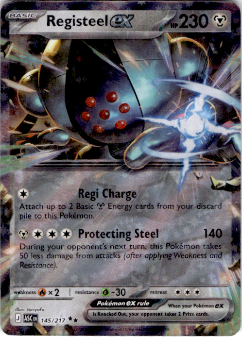 Registeel ex Holo Double Rare ME: Ascended Heroes 145/217 NM