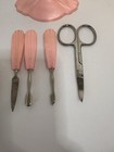 VTG West Germany Vanity Manicure Nail Care Kit Pink Shell — photo 9