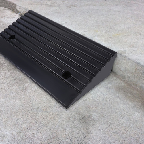 2 pcs Portable Rubber Curb Ramps for Car Scooter Motorbike Wheelchair Threshold - Picture 4 of 7