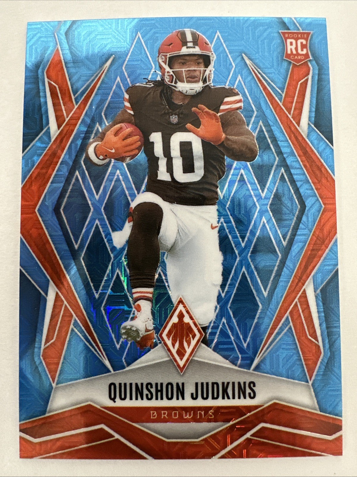 2025 Panini Phoenix Quinshon Judkins #191 Blue Mojo 85/85 Bookend RC Browns