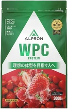 ALPRON Whey Protein WPC Fresh Strawberry Flavor 3kg Aspartame-Free from Japan