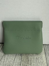 Travelambo Leather Squeeze Coin Purse Pouch Change Holder Sea Green