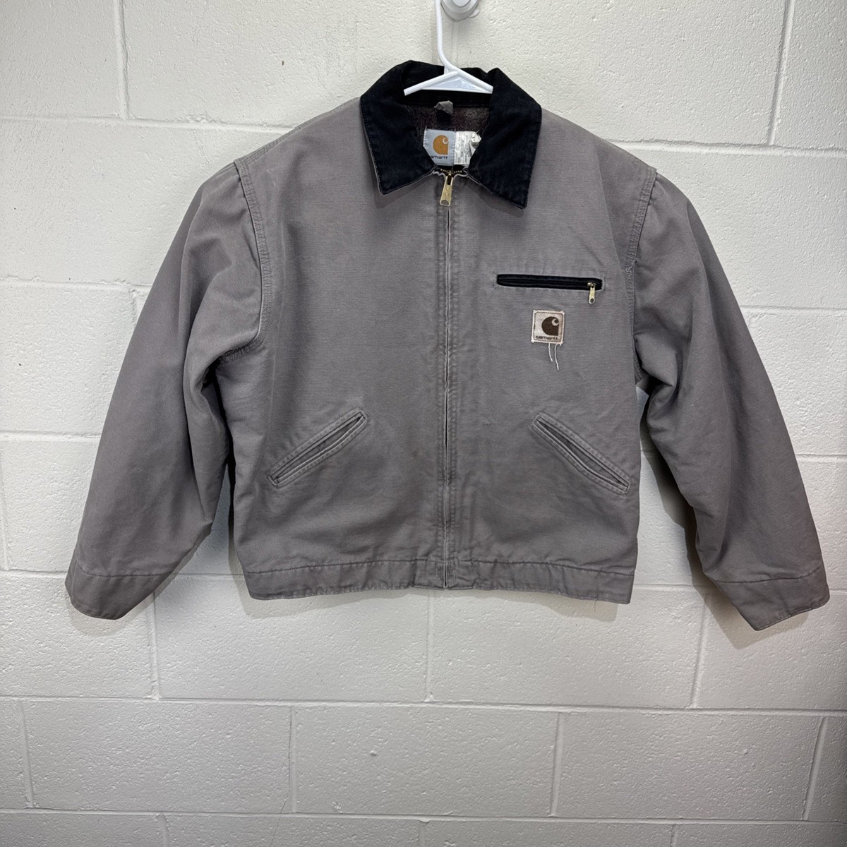 Vintage Carhartt Detroit Jacket J76 CMT Cement USA 90s Size Large