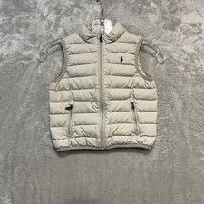 Polo Ralph Lauren Puffer Vest Toddler 4T Gray Quilted Full Zip Pony Logo