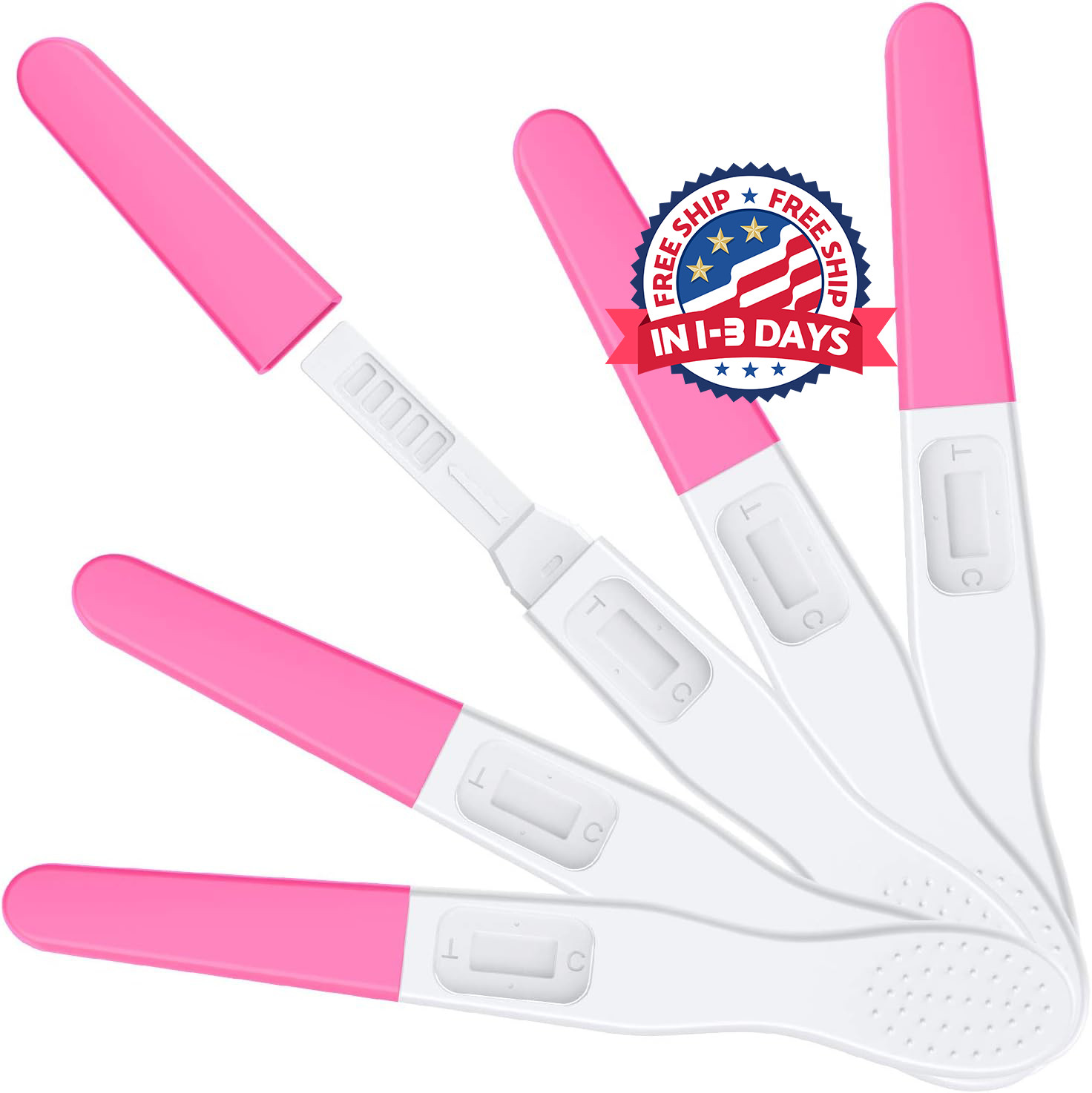 5 Pruebas Prueba de Embarazo Digital con Cuenta Atras Inteligente 99% Accurate