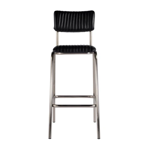 Butler Specialty Company Waylon 31"H Seat Leather and Iron Bar Stool - Black - Picture 4 of 8