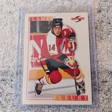 Theo Fleury 1995-96 Score #121 Calgary Flames NHL Hockey Card