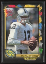 1991 Wild Card Todd Marinovich #147 Rookie Los Angeles Raiders. rookie card picture