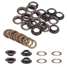 20 Set Grommets Eyelets Kit 14mm Copper Metal Eyelets with Washers Bronze